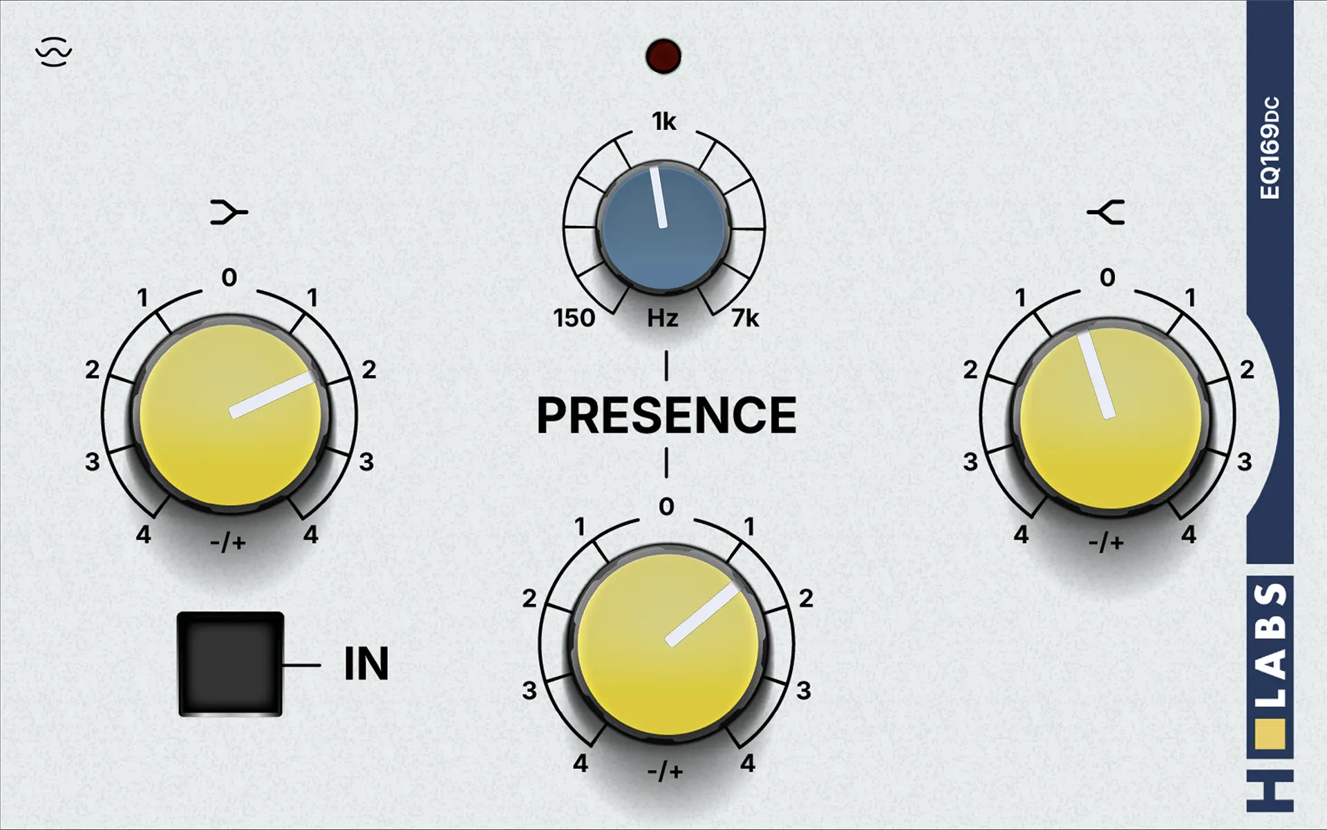 HLabs EQ169DC GUI SEPIA Module