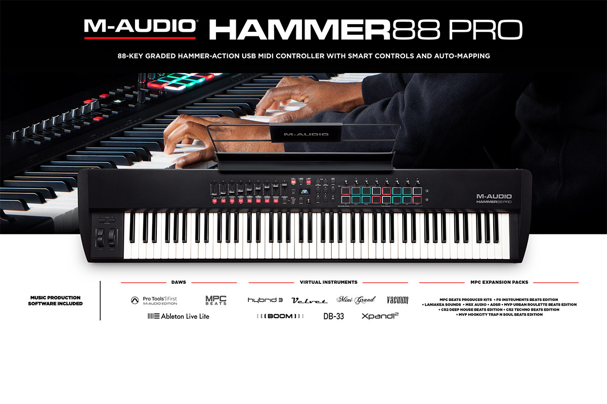 M-Audio präsentiert das Hammer 88 Pro