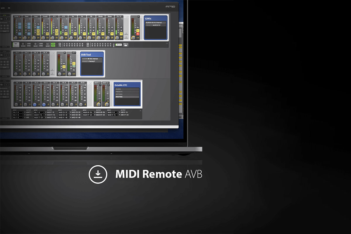 MIDI Remote AVB für Mac & Windows
