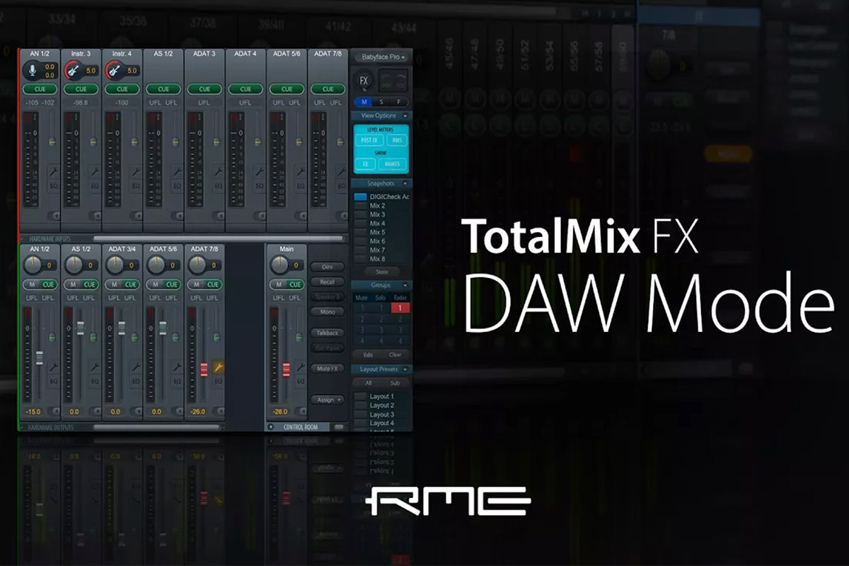 TotalMix FX for Beginners - DAW MODE for RME Audio Interfaces