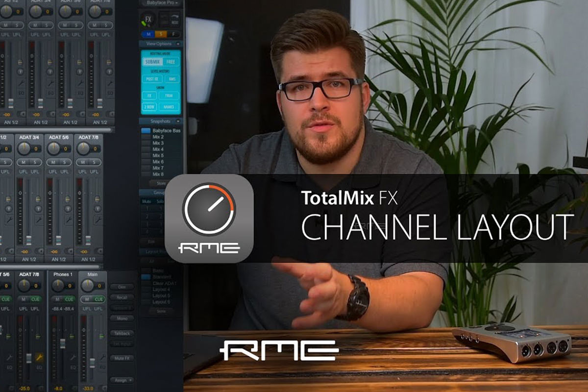 Einstieg TotalMix FX - Anpassen des Kanal Layouts