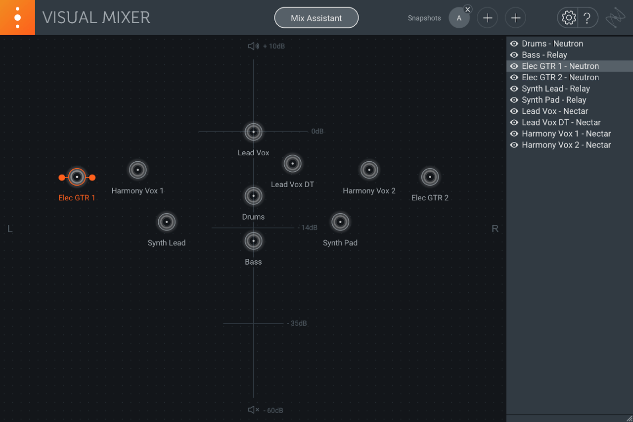 iZotope Neutron 3 Visual Mixer