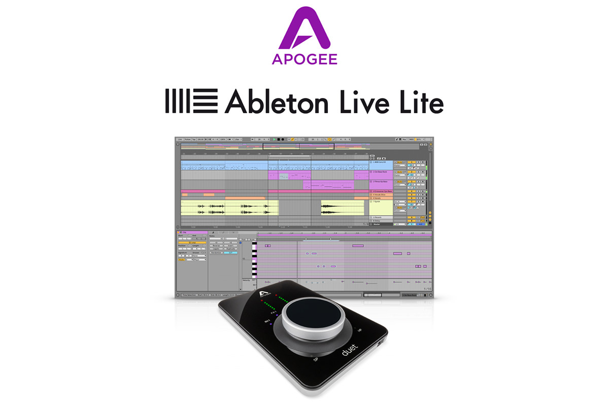 Ableton Live Lite kostenlos mit Apogee Duet 3