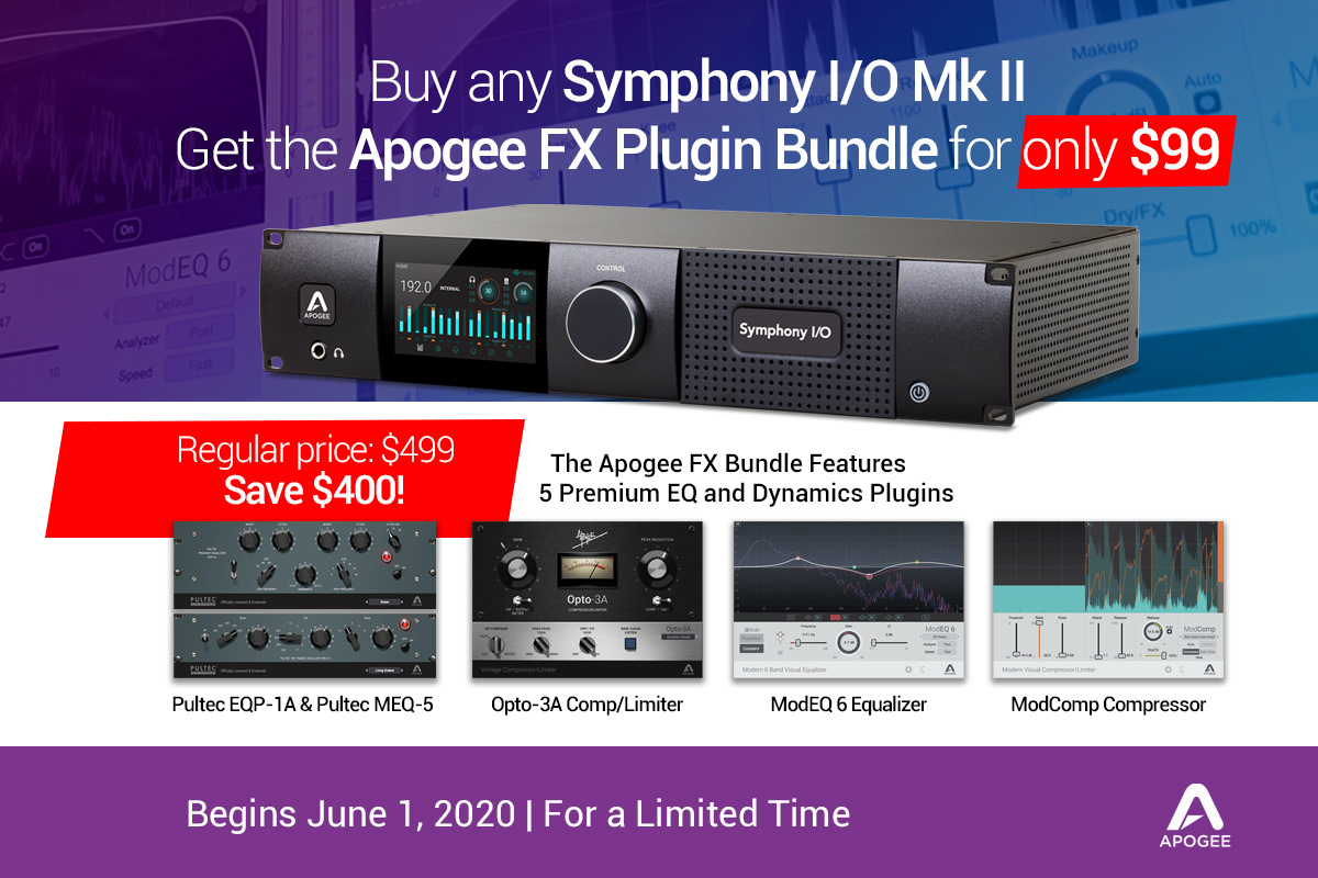 Apogee - Symphony I/O MKII & Apogee FX Plugin Bundle