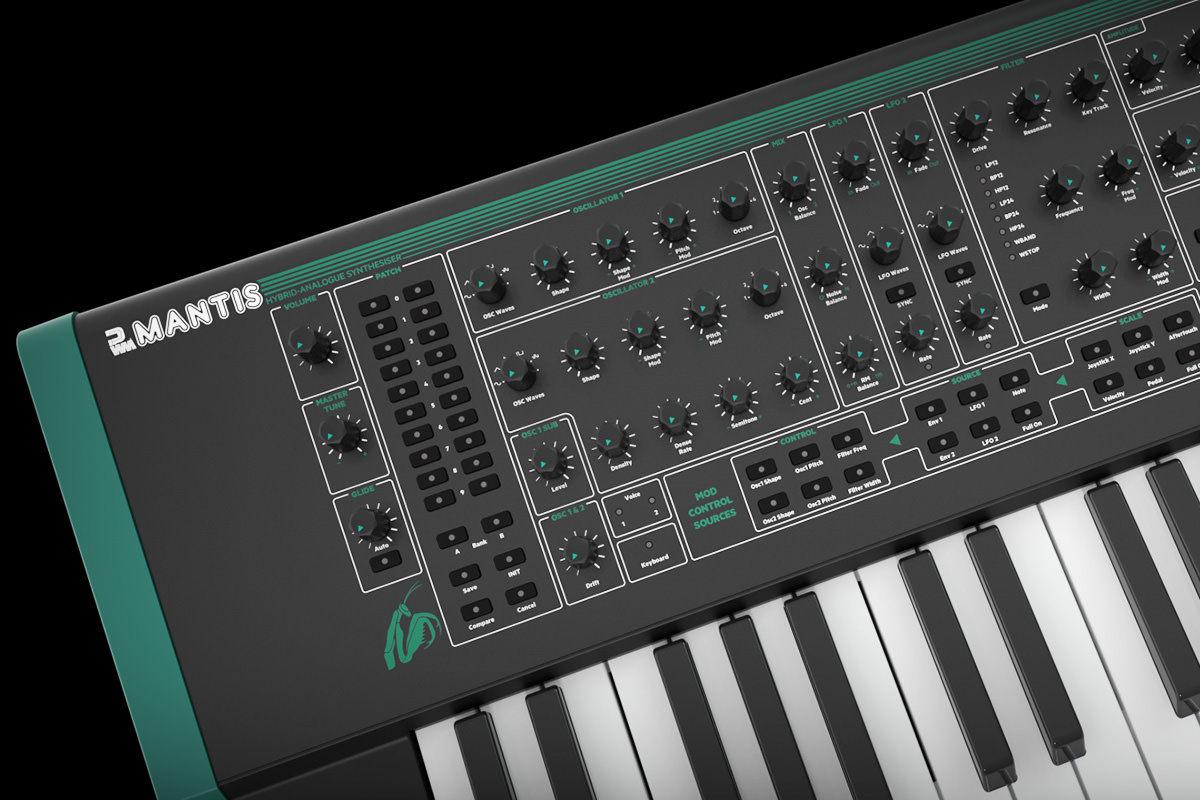 hybrid analog synthesizer Mantis