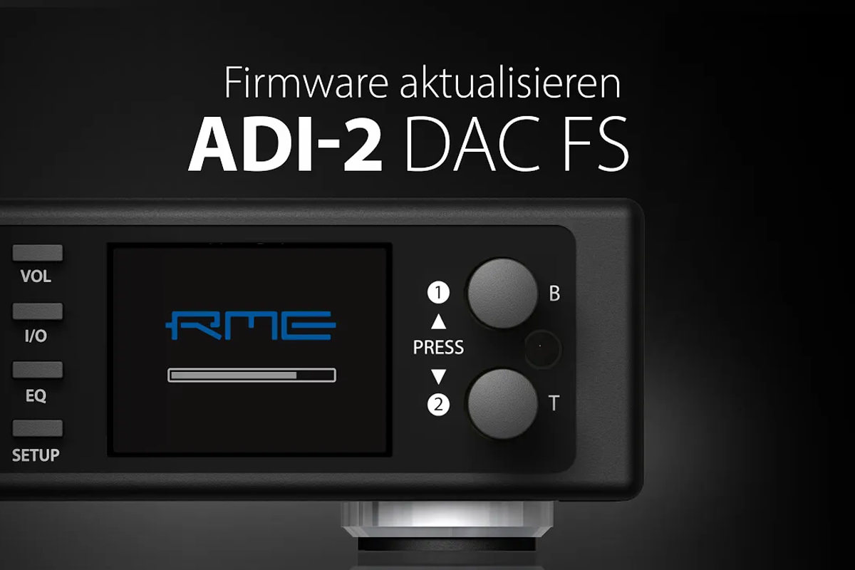 Aktualisierung der Firmware des ADI-2 DAC