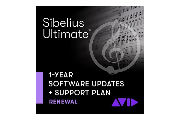 AVID UPDATE + SUPPORT PLAN (ERNEUERUNG) für SIBELIUS Ultimate